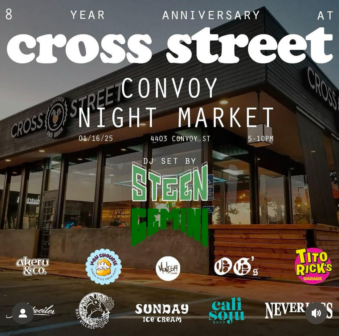 CROSS STREET 8 YEAR ANNIVERSARY POP UP