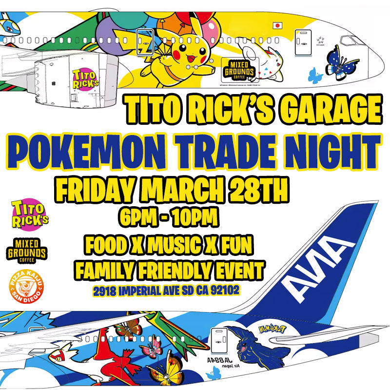 TITO RICK'S GARAGE POKEMON TRADE NIGHT