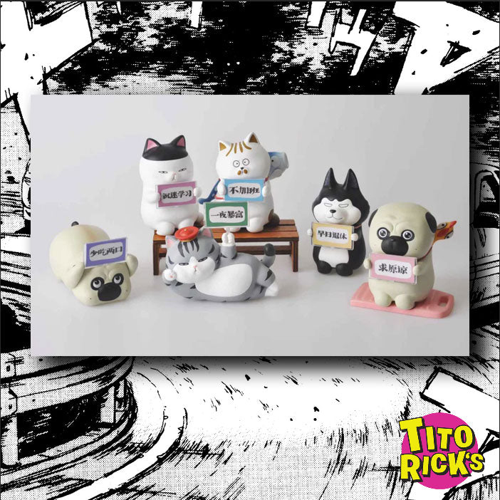 WUHUANG BEST WISHES CATS AND DOGS BLIND BOX TOY